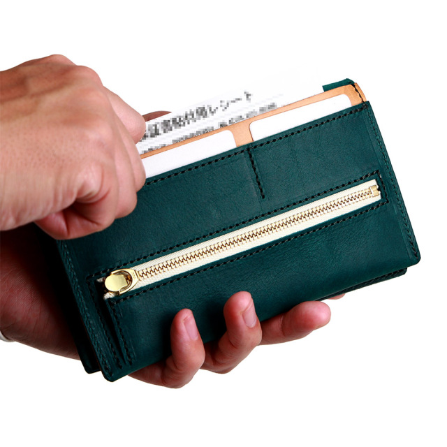 札入れ 極薄財布 長財布 極薄 小さい 薄い コンパクト 短い 革 本革 レザー 薄い財布