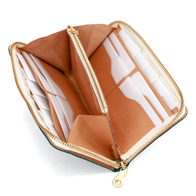 長財布 ラウンドファスナー 大容量 カードがたくさん入る 縦 横 本革 レザー シンプル