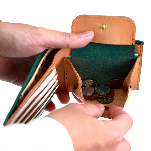 二つ折り財布 シンプル 薄い 定番 使いやすい メンズ レディース 革 レザー 