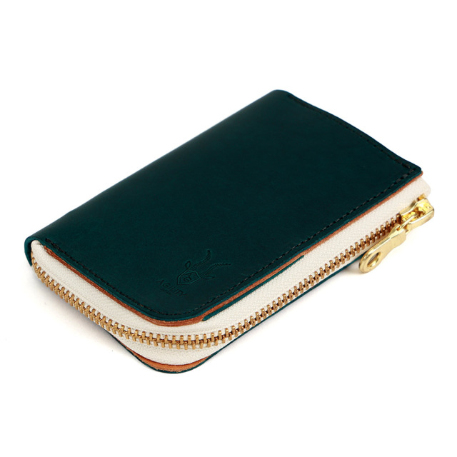 スマートキー・シリンダーキー・カードキー全てが入るL字ファスナーキーケース