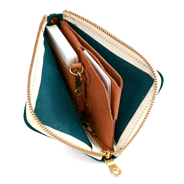 財布 スマートキーが入る イヤホン 2個 まとめる 一体 ミニマリスト コンパクト 革 レザー