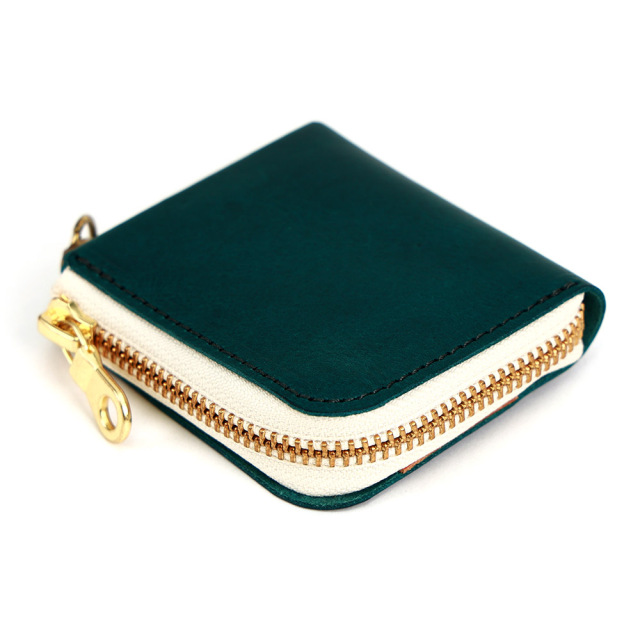 L字ファスナー ミニポーチ イヤホンポーチ キーポーチ キーケース 小物 革 レザー おしゃれ