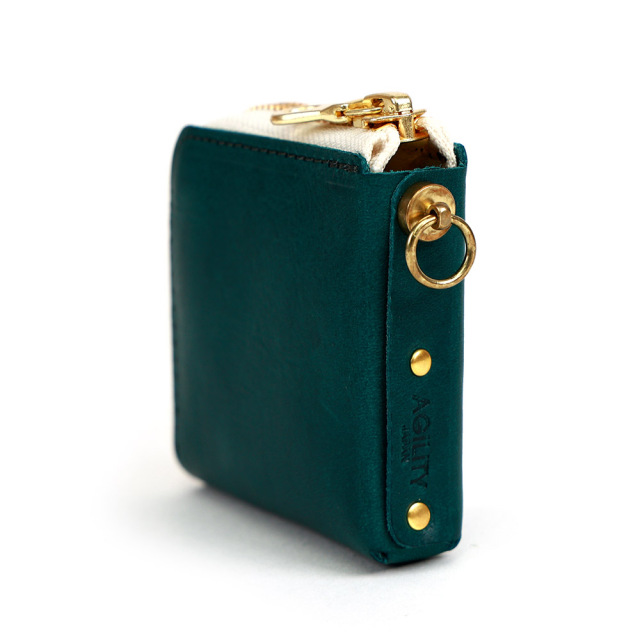 L字ファスナー ミニポーチ イヤホンポーチ キーポーチ キーケース 小物 革 レザー おしゃれ