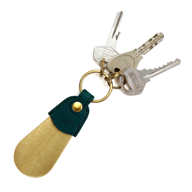 シューホーン シューホーンキーホルダー キーリング キーホルダー 革 本革 レザー 鍵