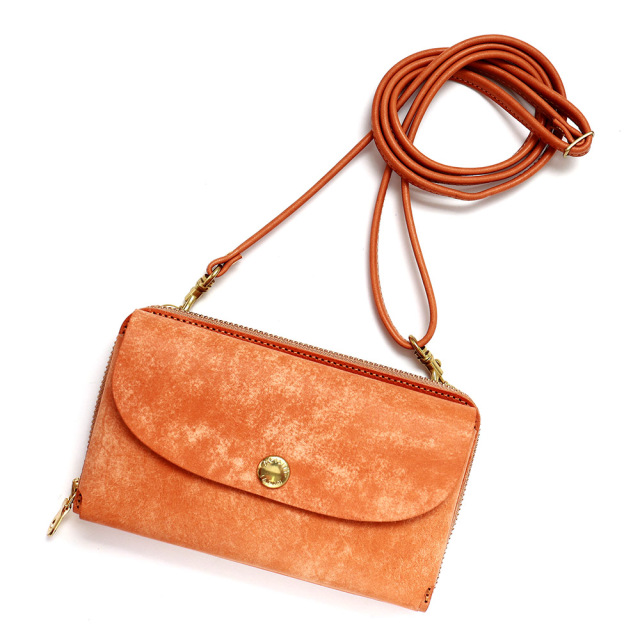 お財布ポシェット スマホポシェット お財布バッグ スマホポーチ スマホショルダー お財布ショルダー 本革 牛革 日本製