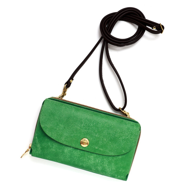 お財布ポシェット スマホポシェット お財布バッグ スマホポーチ スマホショルダー お財布ショルダー 本革 牛革 日本製