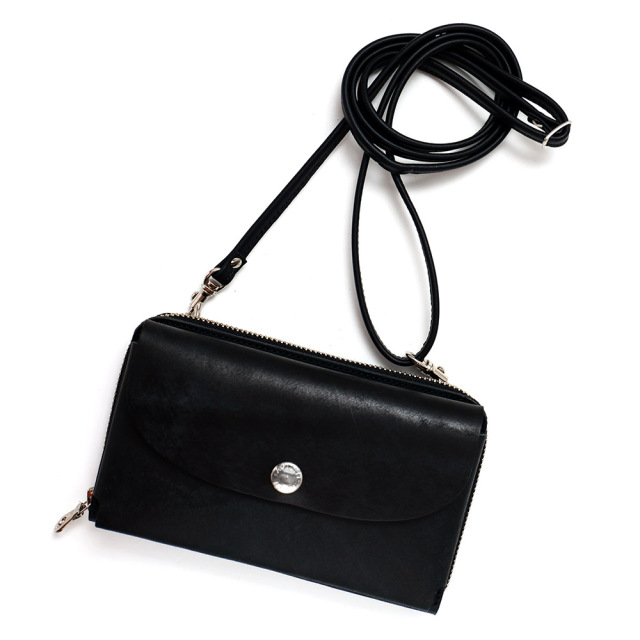 お財布ポシェット スマホポシェット お財布バッグ スマホポーチ スマホショルダー お財布ショルダー 本革 牛革 日本製