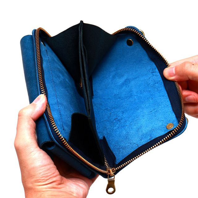 お財布ポシェット スマホポシェット お財布バッグ スマホポーチ スマホショルダー お財布ショルダー 本革 牛革 日本製