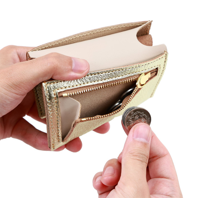 ビブレット二つ折財布』(全2色)ルーチェ/本をイメージしたバイカラーの