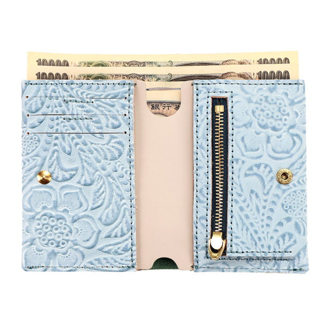 ビブレット二つ折財布』(全3色)ルビナス/本をイメージしたバイカラーの