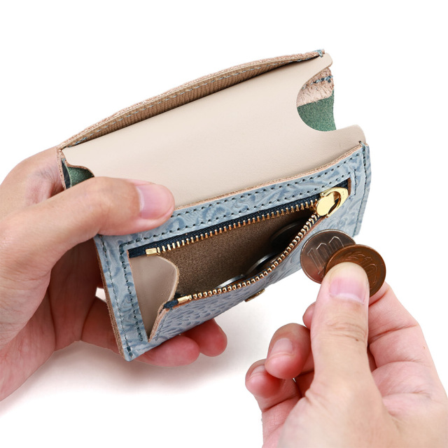 ビブレット二つ折財布』(全3色)ルビナス/本をイメージしたバイカラーの