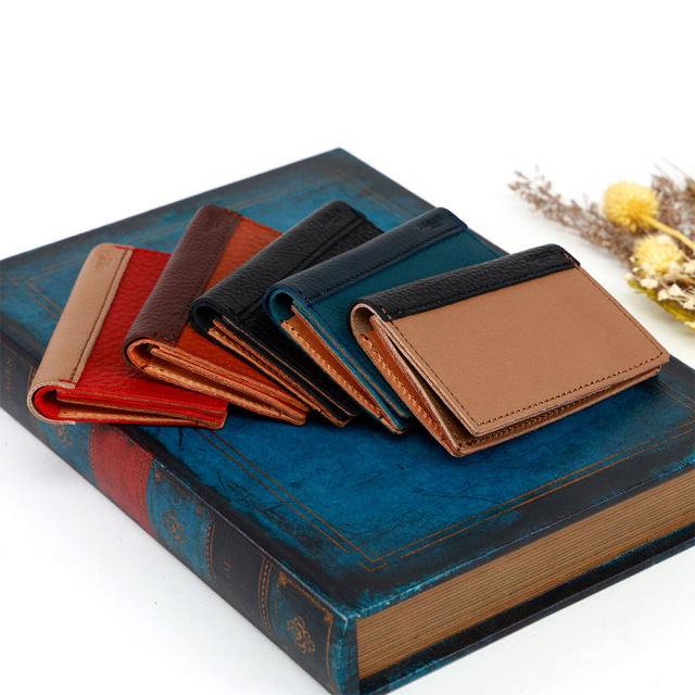 ビブレット名刺入れ』(全5色)アリゾナ/本をイメージしたバイカラーの