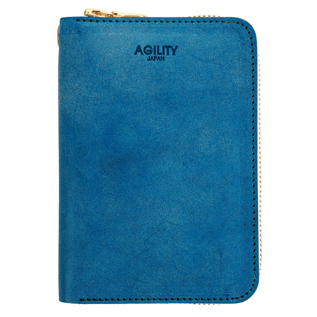 二つ折り財布 ラウンドファスナー コンパクト ミドルサイズ 大容量 たくさん入る レザー 本革