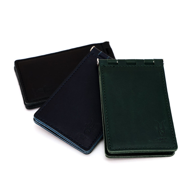 コンビネII』(全4色)TATSUNOオイルワックス/透明窓が2面付いた