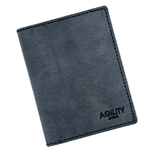 パスケース 定期入れ 透明窓 二つ折り シンプル 本革 レザー 見開き