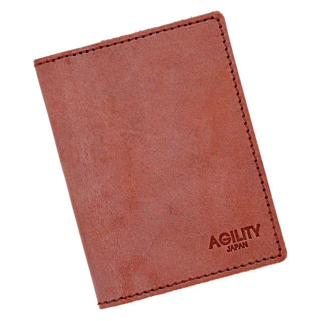 パスケース 定期入れ 透明窓 二つ折り シンプル 本革 レザー 見開き