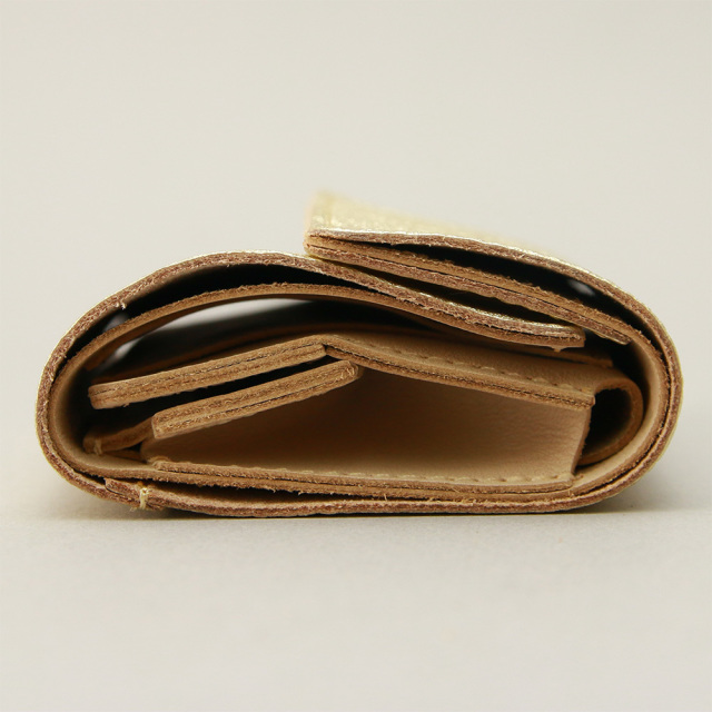 三つ折り財布 レディース コンパクト ちいさめ ミニ レディース 金 銀 ゴールド シルバー