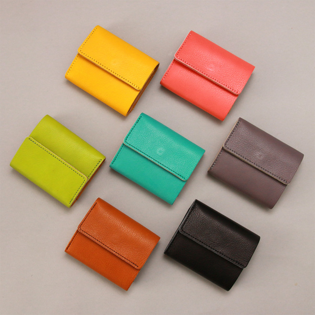 三つ折り財布 ミニ財布 ウォレット ちいさめ ミニ コンパクト 柔らかい