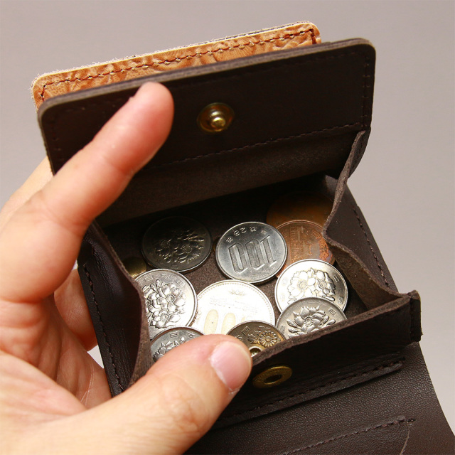 三つ折り財布 折財布 コンパクト ミニ財布 牛革 レザー 日本製