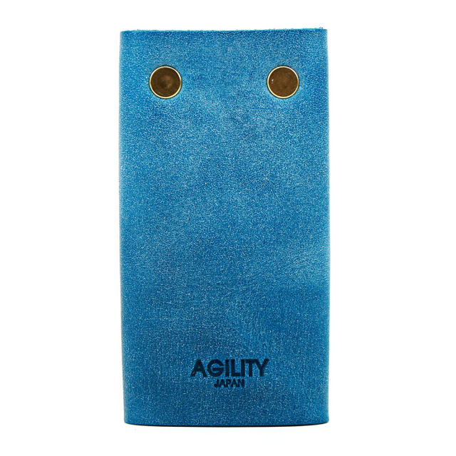 キーケース キーリング 5連 五連 二重リング 二重カン 牛革 本革 レザー ターコイズブルー