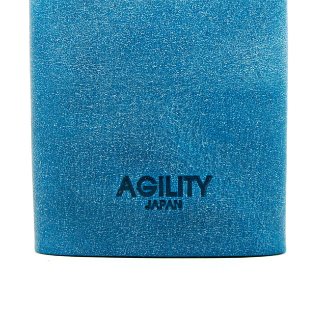 キーケース キーリング 5連 五連 二重リング 二重カン 牛革 本革 レザー ターコイズブルー