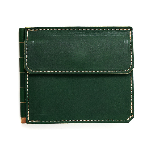 正規未レア ショパール ロゴ 嫌っ レザーマネークリップ 紺 二つ折り  