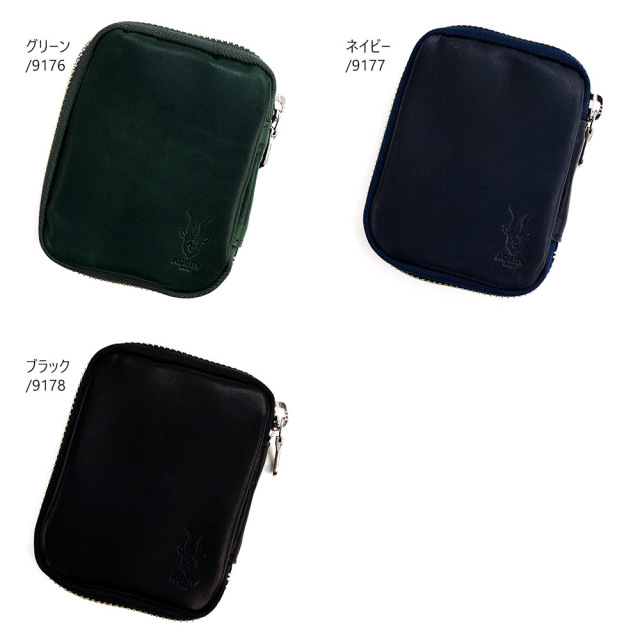 財布・ケース・小物入れ tatsu ドゥーブル』(全3色)TATSUNOオイルワックス/スマートキーが2個収納