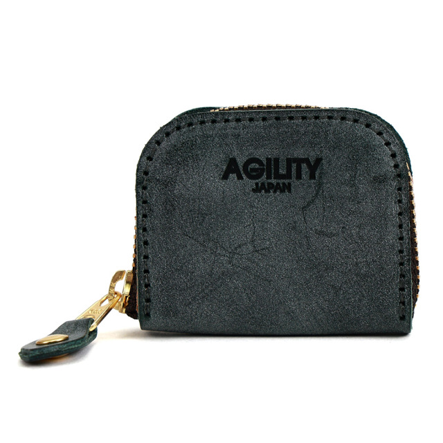 小銭入れ コインケース 20枚 ラウンドファスナー 極小 ミニマム 本革 レザー