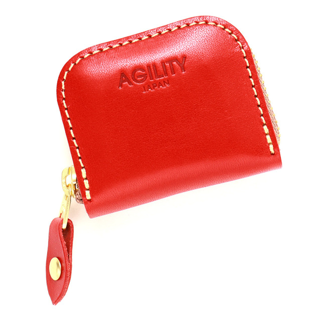 ピエース』(全5色)栃木レザー（ジーンズ）/キャッシュレス時代の小さな