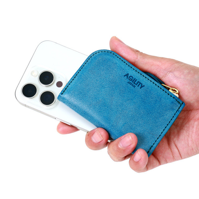 フラットミニ』(全5色)東京レザー/ほぼカードサイズ 無駄な機能を省