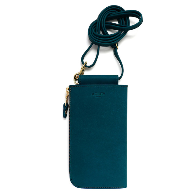 スマホポーチ 財布 一体型 ショルダー 本革 レザー スマホショルダー