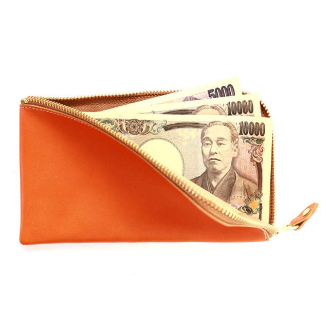 アリニエ』(全5色)栃木レザー（ジーンズ）/カードを縦に整列 厚みが出