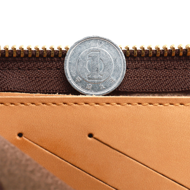 アリニエショート』(全5色)栃木レザー（ジーンズ）/カードを縦に整列