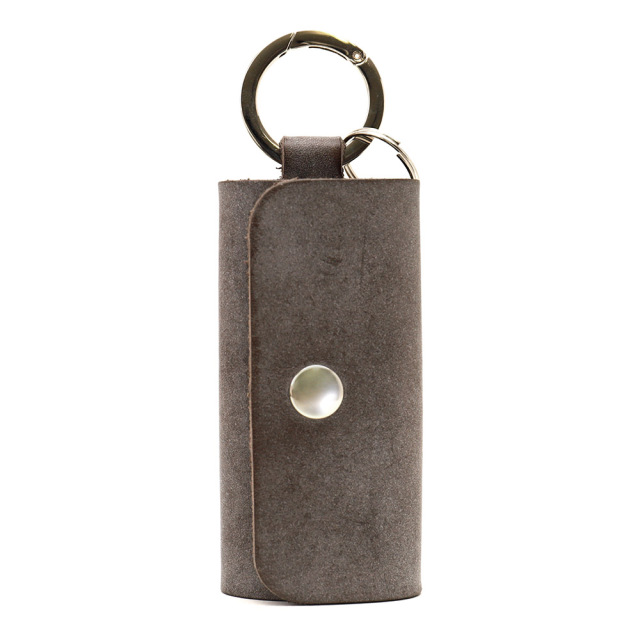 キーケース スリム コンパクト 縦型 3本 リングカラビナ 本革 レザー キーフック