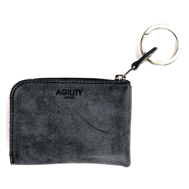 L字ファスナー ミニ財布 コンパクト財布 極小財布 小さい ミニ 革 本革 レザー