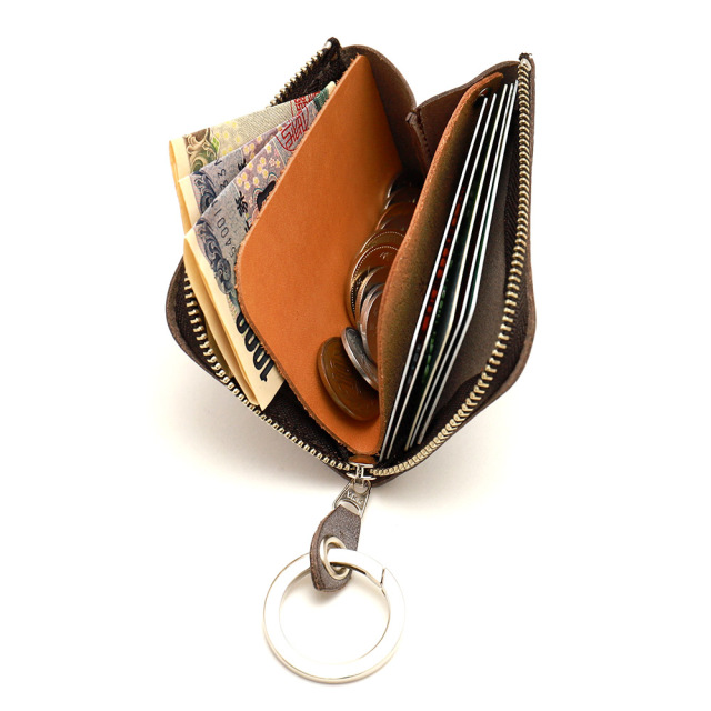 ポッシュ』(全6色)ロロマ/大きく開いて一目瞭然 極小L字ファスナーミニ