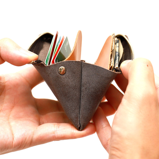 ポッシュ』(全6色)ロロマ/大きく開いて一目瞭然 極小L字ファスナーミニ