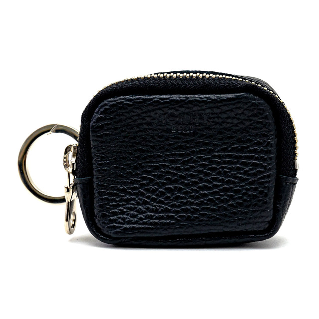 イヤホンケース 黒 金アクセント カセット』(全7色)イタリアンシュリンク/ワイヤレスイヤホンの携帯に