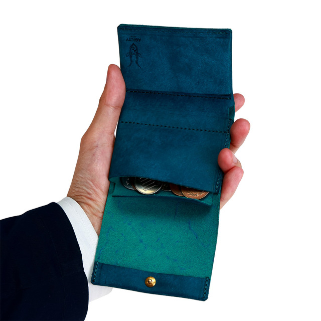 ミニ財布 三つ折り財布 コンパクト財布 小さい財布 薄い メンズ レディース 本革 レザー 