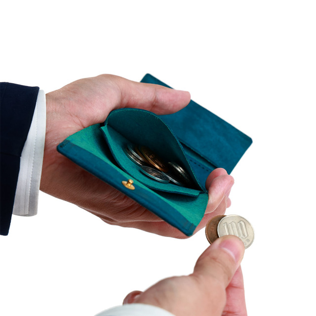 ミニ財布 三つ折り財布 コンパクト財布 小さい財布 薄い メンズ レディース 本革 レザー 