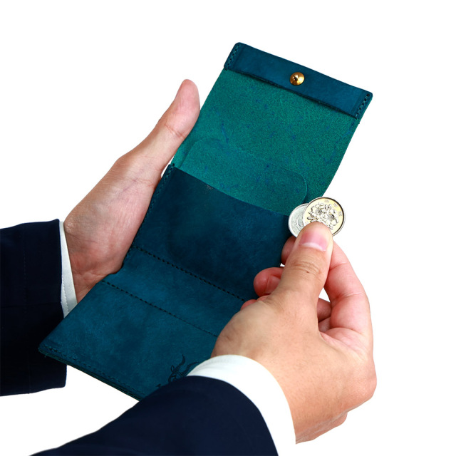 ミニ財布 三つ折り財布 コンパクト財布 小さい財布 薄い メンズ レディース 本革 レザー 