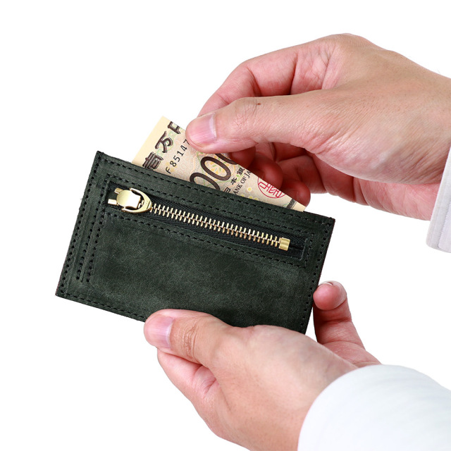 コンパクト財布 フラグメントケース 薄い財布 小さい財布 スリム 薄い メンズ レディース 本革