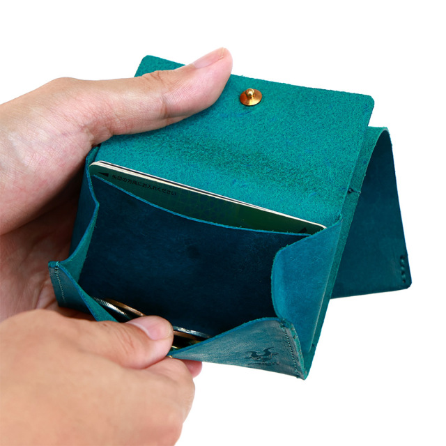 二つ折り財布 小さい 極小 使いやすい 本革 折りたたみ 財布 コンパクト 小さめ メンズ レディース