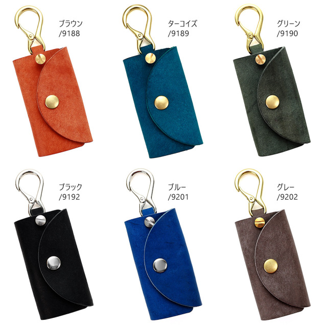 キーケース スマートキー カラビナ スライド式 本革 レザー スリム 吊るす メンズ レディース