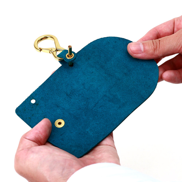 キーケース スマートキー カラビナ スライド式 本革 レザー スリム 吊るす メンズ レディース