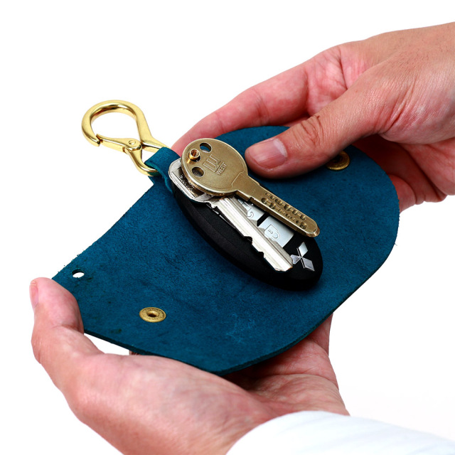 キーケース スマートキー カラビナ スライド式 本革 レザー スリム 吊るす メンズ レディース