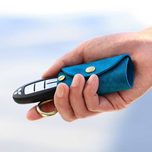 キーケース スマートキー カラビナ スライド式 本革 レザー スリム 吊るす メンズ レディース