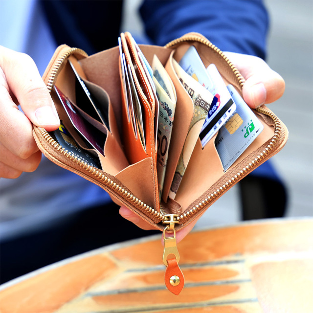 カードがたくさん入る財布 二つ折り財布 折り財布 52枚 コンパクト メンズ レディース