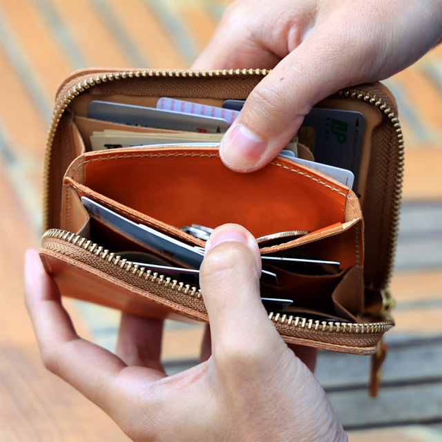 カードがたくさん入る財布 二つ折り財布 折り財布 56枚 コンパクト メンズ レディース