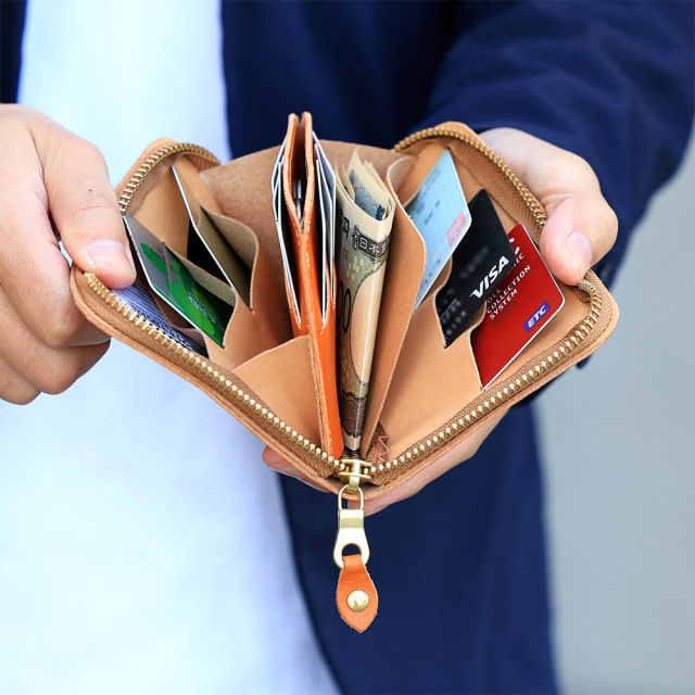 カードがたくさん入る財布 二つ折り財布 折り財布 59枚 コンパクト メンズ レディース